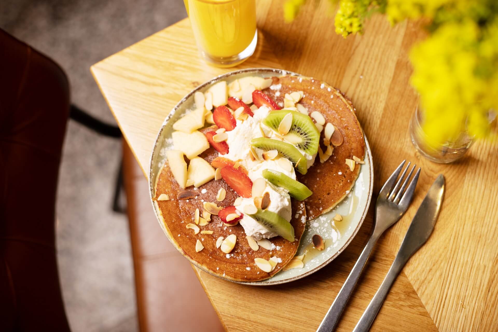 Pancakes aux fruits
